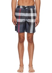 Burberry Blue Check Swim Shorts