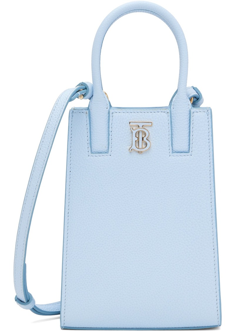 Burberry Blue Micro Frances Shoulder Bag