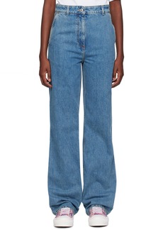 Burberry Blue Relaxed-Fit Jeans