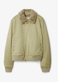 Burberry Bomber Jacket With Shearling-Collar