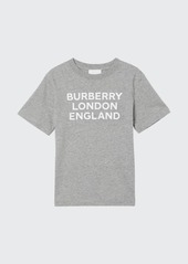 Burberry Boy's Abtot Logo-Print Crewneck Shirt  Size 10-14