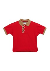 Burberry Boy's Archie Check-Trim Polo Shirt  Size 3-14