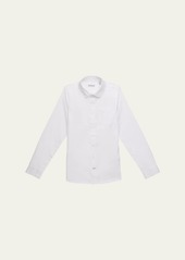 Burberry Boy's Owen EKD Stretch Cotton Poplin Long Sleeve Shirt  Size 3-14