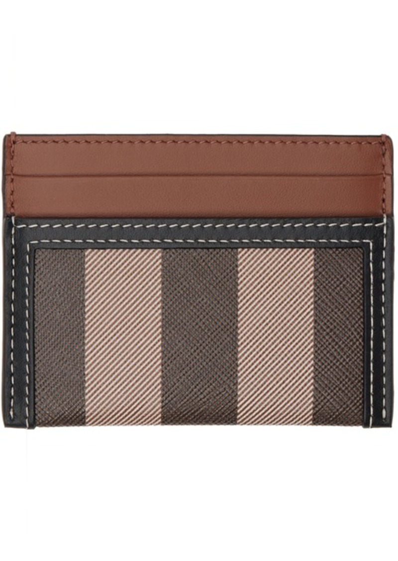 Burberry Brown Check & Two-Tone Card Holder