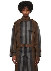 Burberry Brown Check Jacket