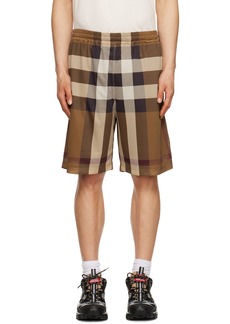 Burberry Brown Check Shorts