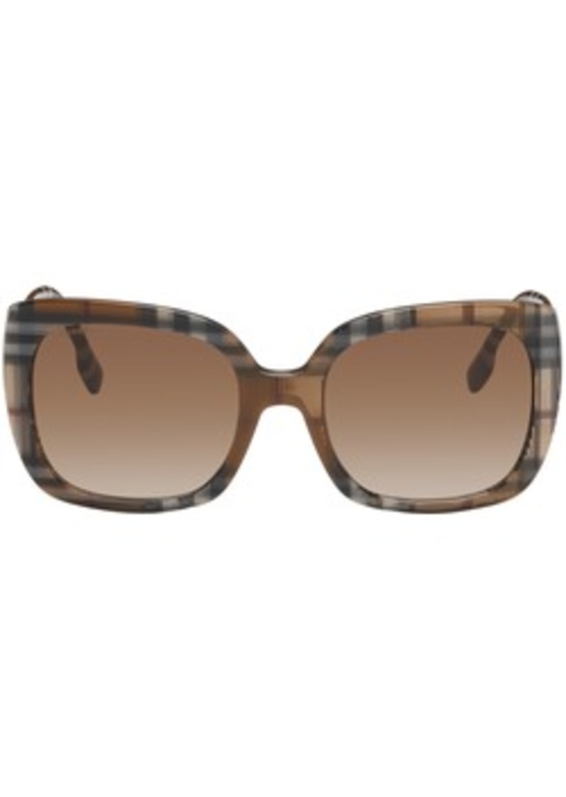Burberry Brown Check Sunglasses