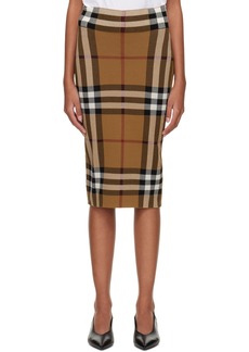 Burberry Brown Kammis Midi Skirt