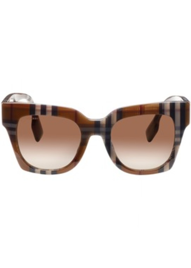 Burberry Brown Oversize Acetate Sunglasses