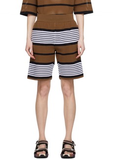 Burberry Brown Stripe Shorts