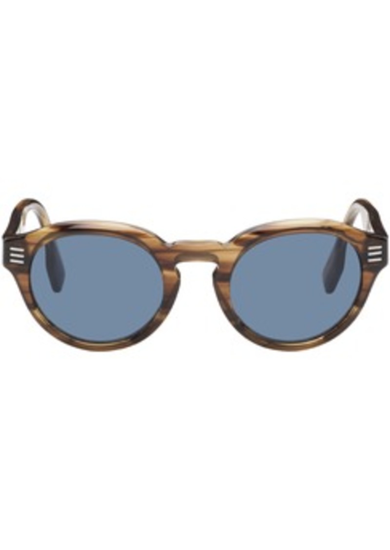 Burberry Brown Stripe Sunglasses