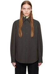 Burberry Brown Striped Shirt