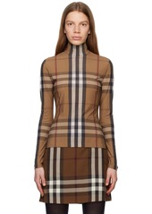 Burberry Brown Vintage Check Turtleneck