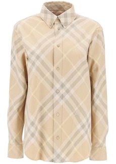 Burberry button-down shirt with check pattern