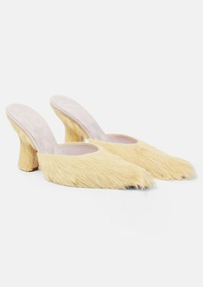 Burberry Calf hair mules