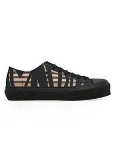 BURBERRY CANVAS LOW-TOP SNEAKERS