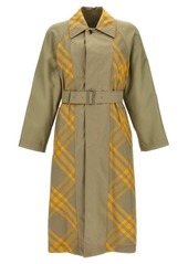 BURBERRY Check insert trench coat