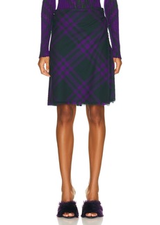 Burberry Check Kilt Skirt