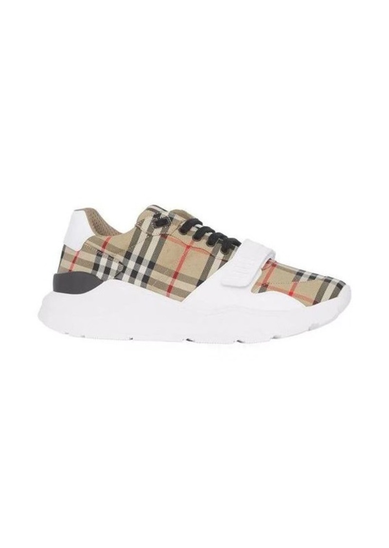 BURBERRY check low-top sneakers