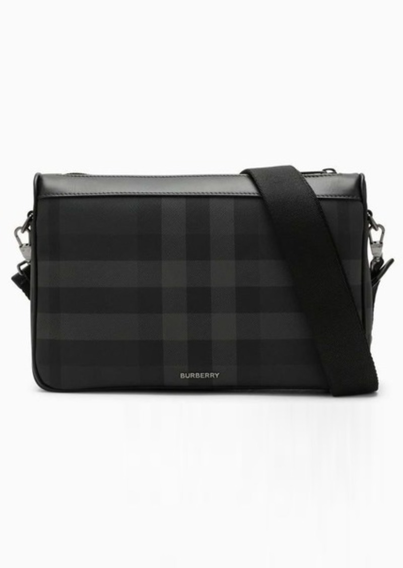 Burberry Check pattern charcoal-coloured crossbody bag