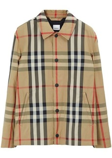 Burberry check-pattern shirt jacket