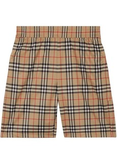 BURBERRY check-print shorts
