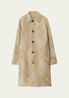 Burberry Reversible Check Print Trench Coat