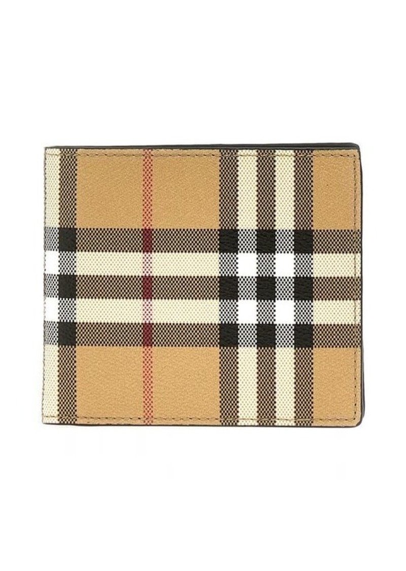 BURBERRY Check wallet