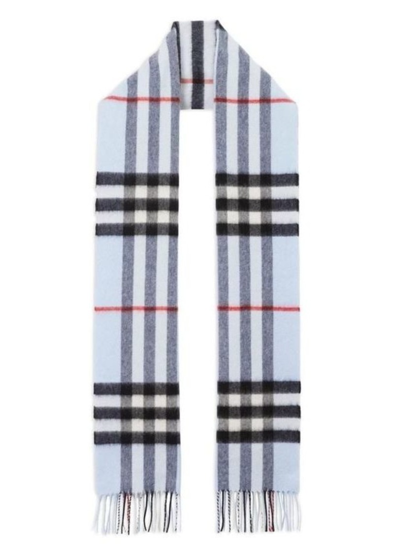 BURBERRY checked cashmere scarf