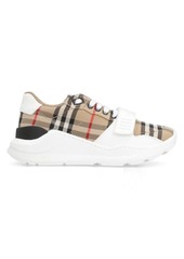 BURBERRY CHECKED MOTIF SNEAKERS