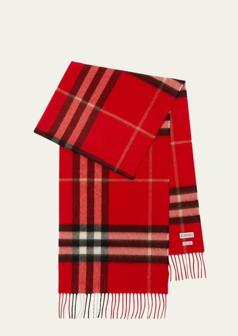 Burberry Classic Check Cashmere Scarf