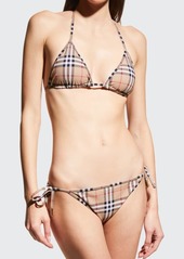 Burberry Cobb Vintage Check Triangle Bikini