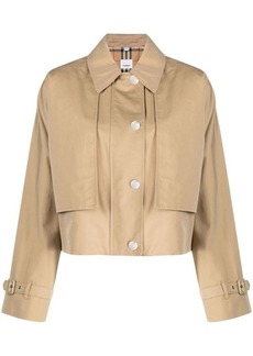 BURBERRY Cotton cropped jacket