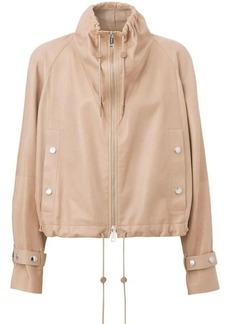 BURBERRY cropped leather jacket