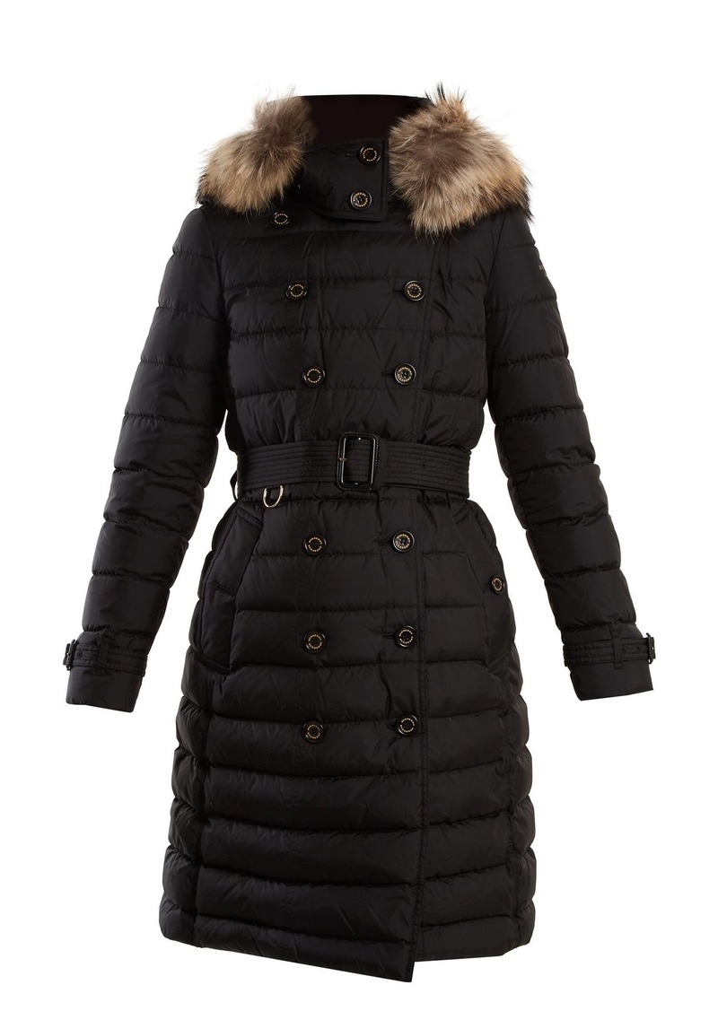 Burberry Burberry Dalmerton fur-trimmed quilted down coat | Outerwear