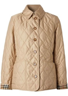 BURBERRY diamond-quilted jacket