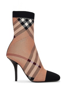 Burberry Dolman Check Ankle Boot