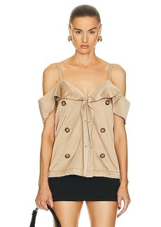 Burberry Draped Trench Top