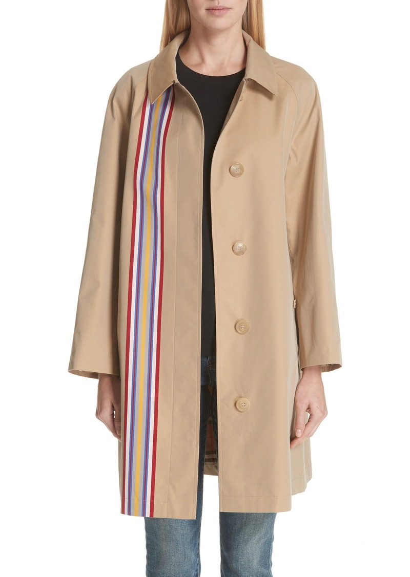 Burberry Burberry Eastborne Collegiate Stripe Car Coat | Outerwear