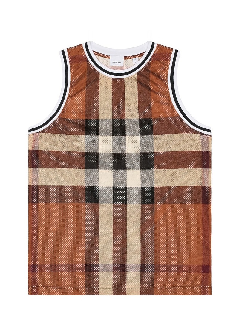 Burberry Exploded Check Basketball Tank