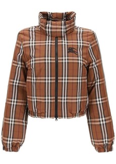 Burberry 'eype' down jacket with burberry check motif