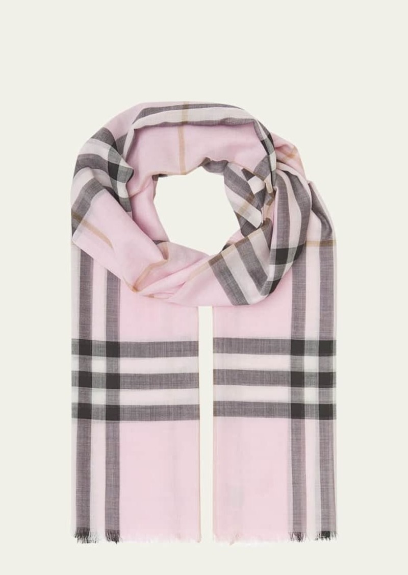 Burberry Giant Check Gauze Scarf