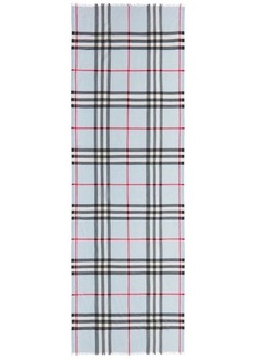 BURBERRY Giant Check wool and silk blend scarf