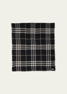 Burberry Giant Check Wool Scarf