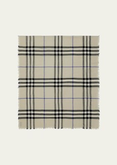 Burberry Giant Check Wool Scarf