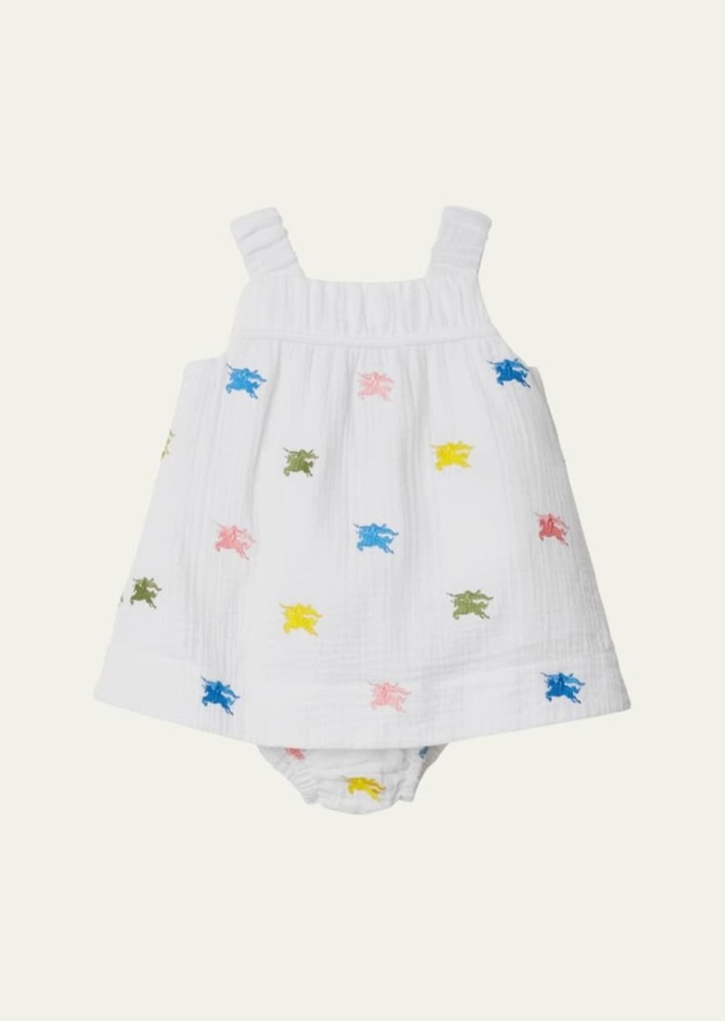 Burberry Girl's Bethan EKD Dress with Bloomers  Size 6M-18M