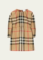 Burberry Girl's Savannah Check-Print Dress  Size 3-14