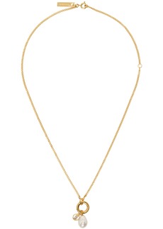 Burberry Gold Delicate 'TB' Necklace