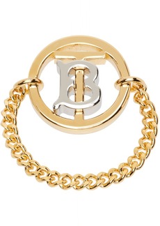 Burberry Gold Monogram Motif Ring