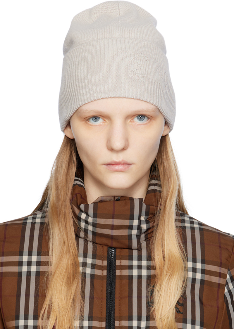 Burberry Gray EKD Beanie